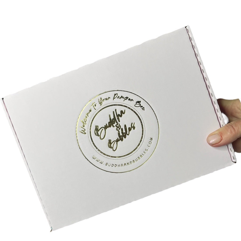 Pink with gold foil gift box