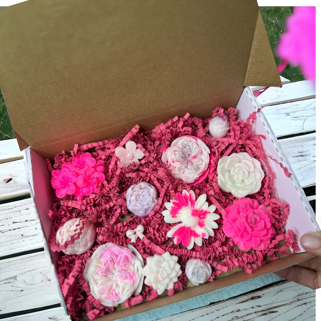 Wax Melt Flower Gift Box Mothers Day Special Occasion Gift For Her Birthday Gift Home fragrance Gift