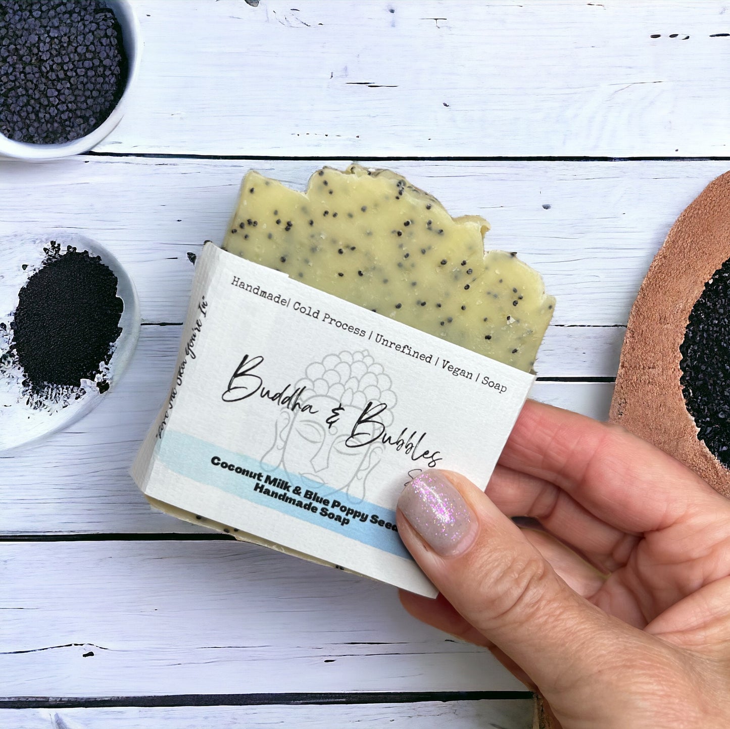 Duo Soap Box Activated Charcoal and Coconut Milk & Blue Poppy Seeds