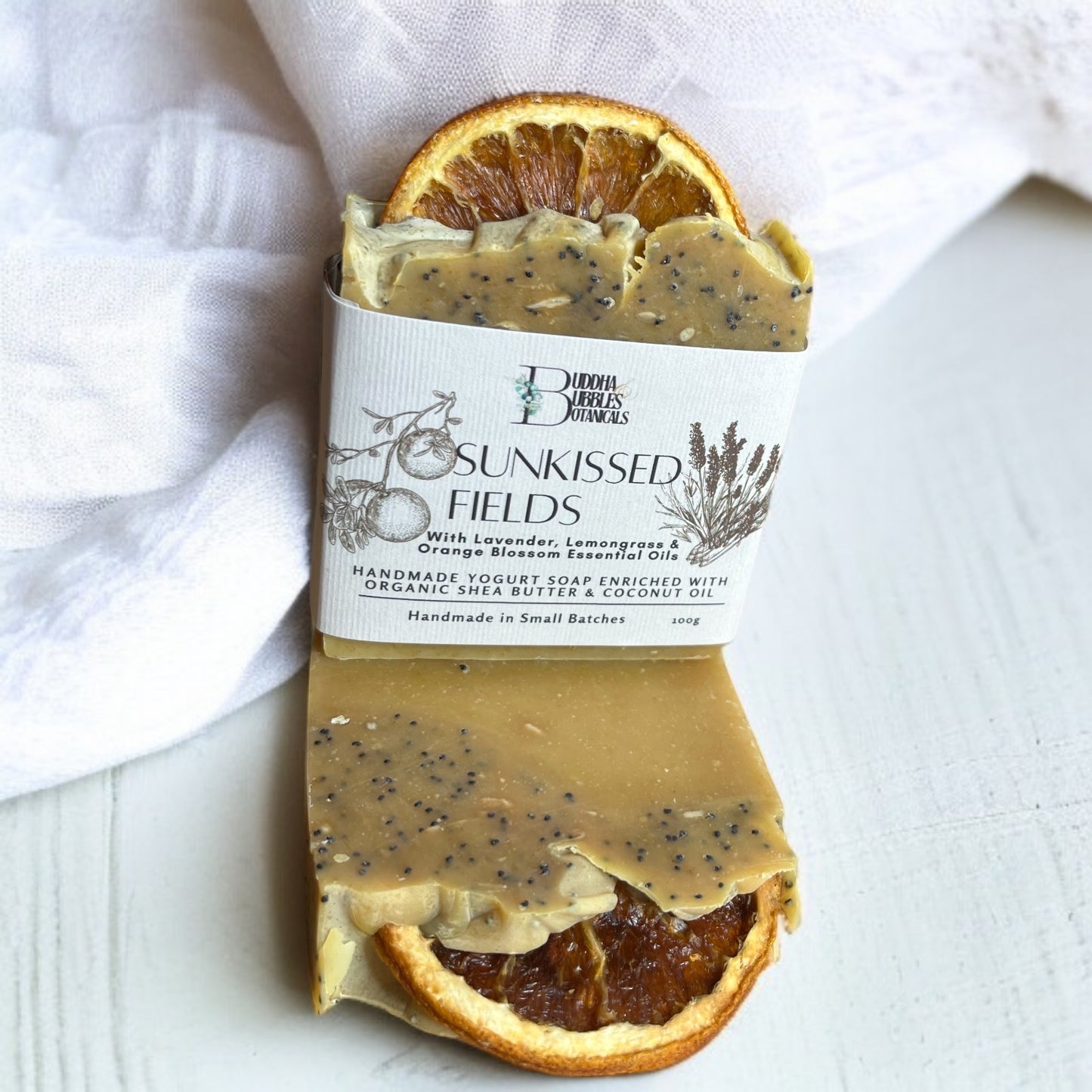 Soap bar sunkissed fields lemongrass lavender orange blossom