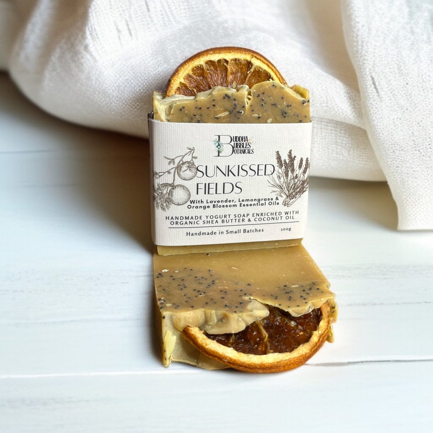 Soap bar sunkissed fields lemongrass lavender orange blossom