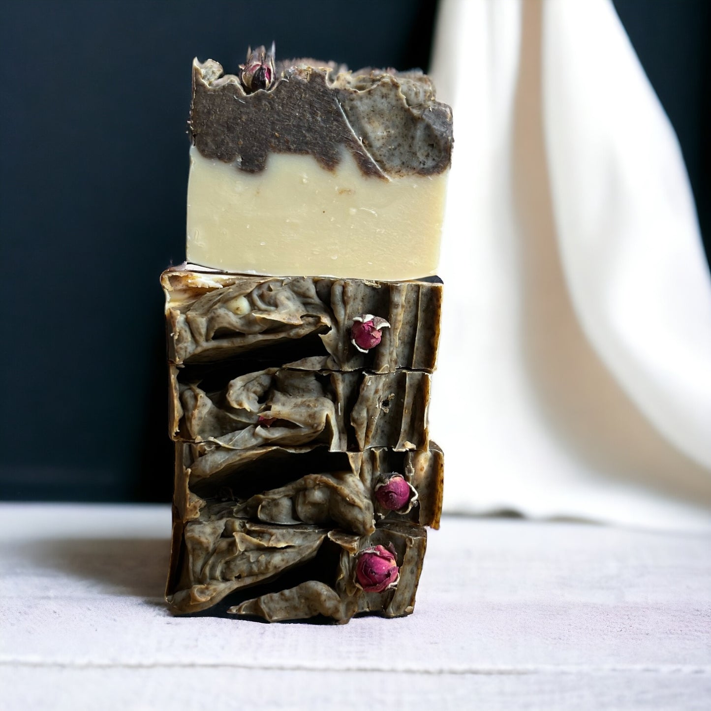 “Loveander” soap with lavender and Ylang Ylang essential oils with rose petals
