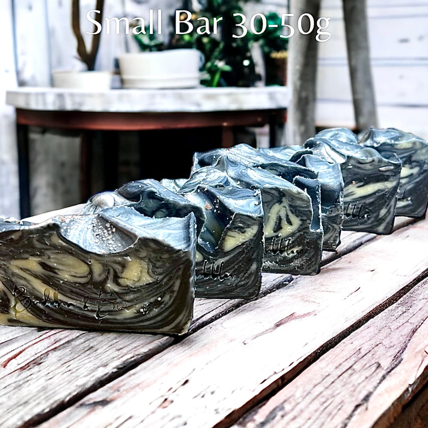Soap Bar with Activated Charcoal and Teatree and Lavender Essential Oils enriched with Shea Butter