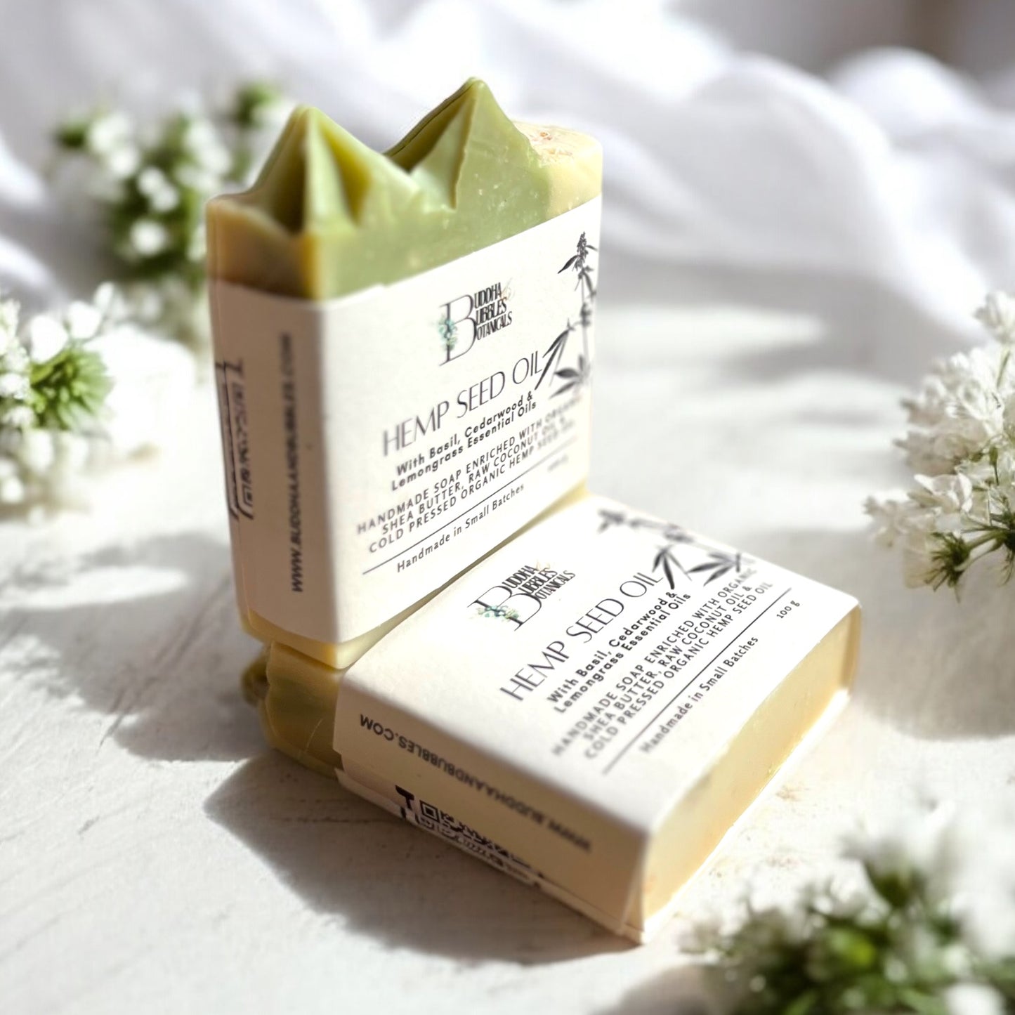 Soap - Hemp Seed oil, Basil, Lemongrass & Cedarwood Essential Oils