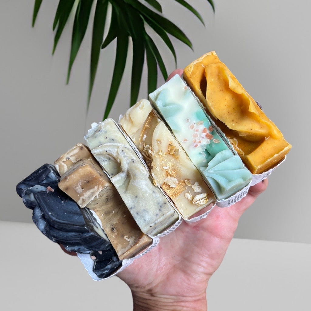 Gift Box Handmade Soap with seed paper holding