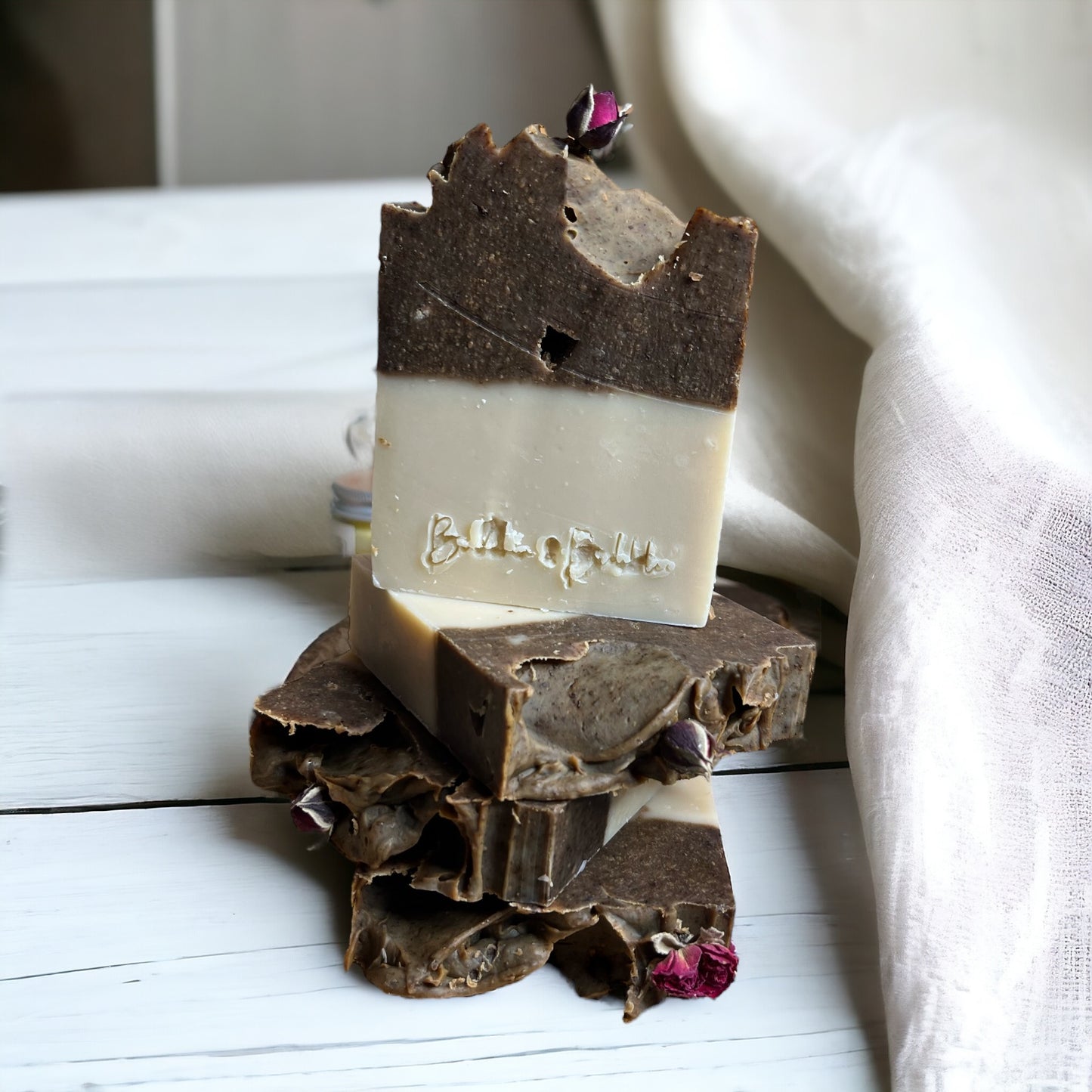 “Loveander” soap with lavender and Ylang Ylang essential oils with rose petals