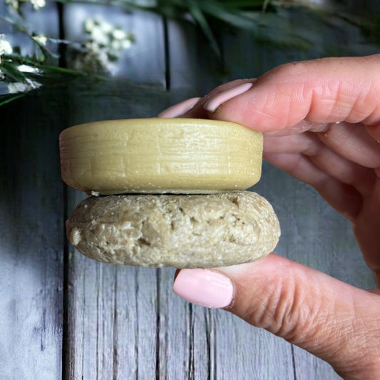 NURTURE shampoo and conditioner sustainable haircare with biodegradable packaging