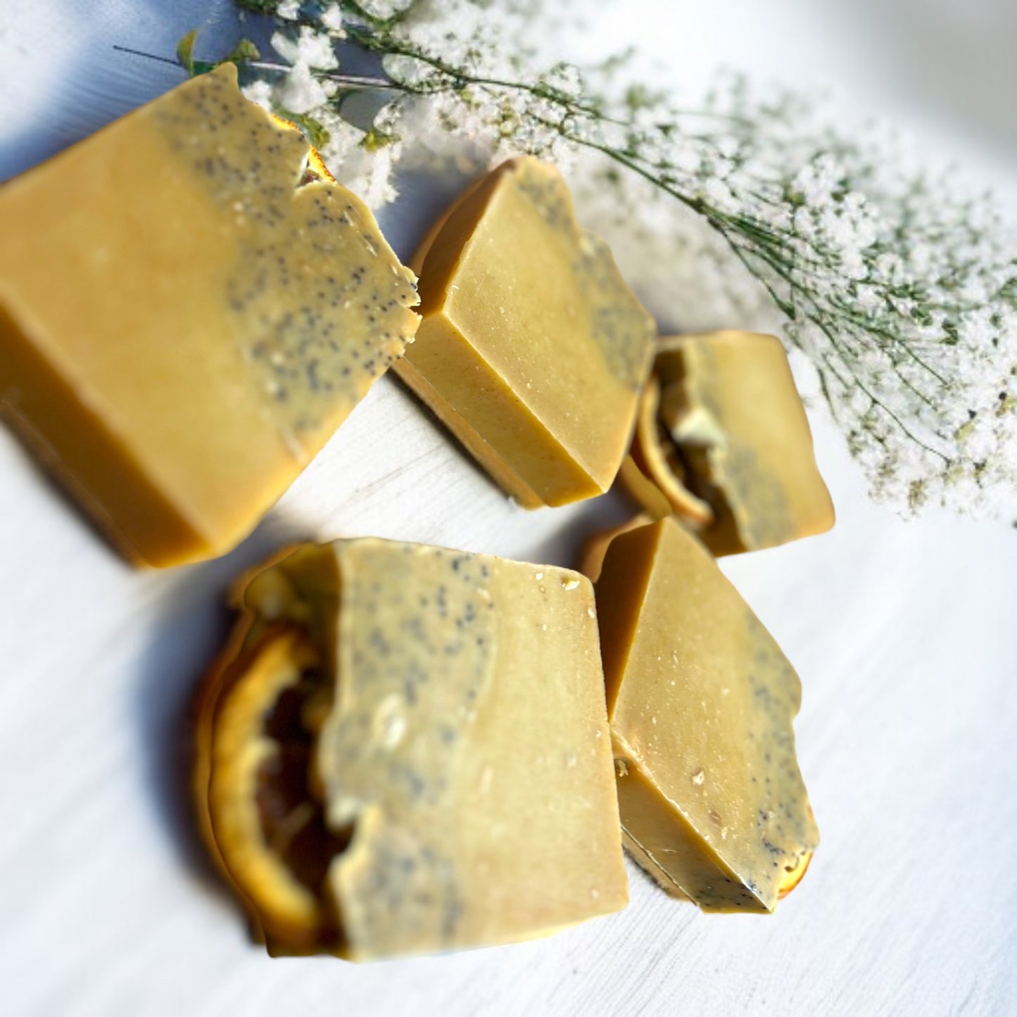 spring collection soap bar with lavender lemongrass and orange blossom essential oils