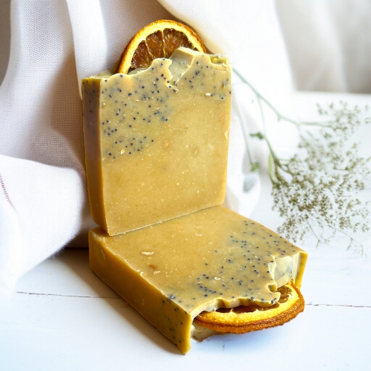 spring collection soap bar with lavender lemongrass and orange blossom essential oils