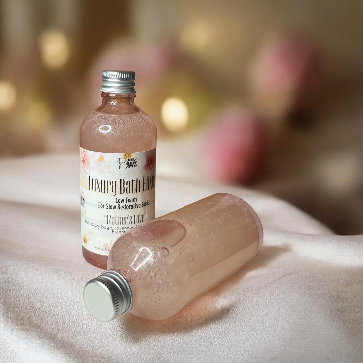 bath silk elixir for slow restorative soaks made by buddha and bubbles botanicals