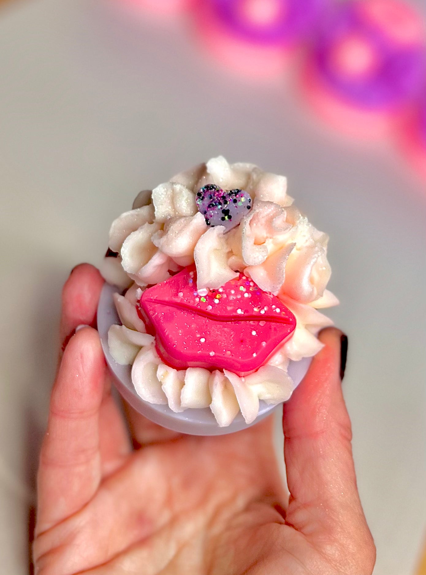 Handmade Luxury Valentine's Bespoke Soy Piped Cake Wax Melt