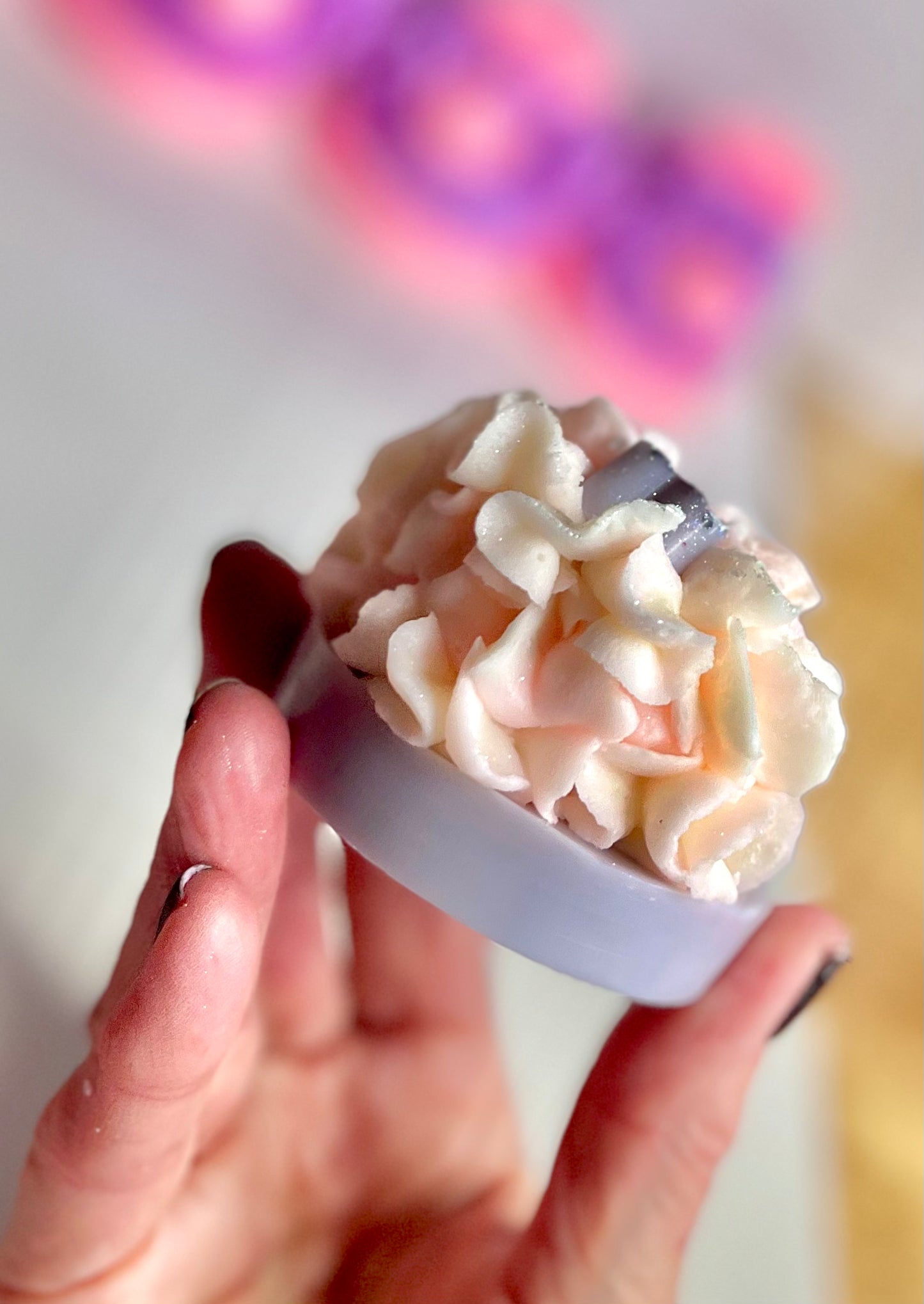 Handmade Luxury Valentine's Bespoke Soy Piped Cake Wax Melt