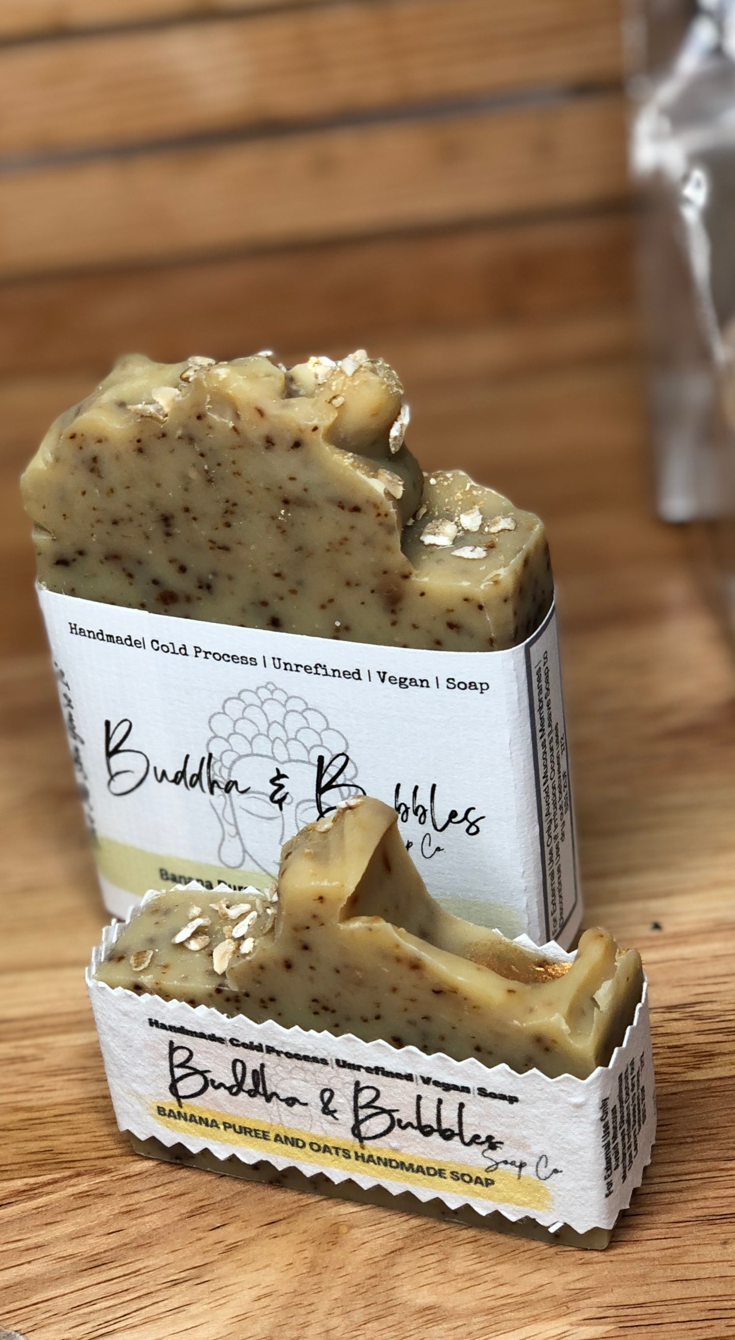 Handmade Soap Banana Puree and Oats with Parfum