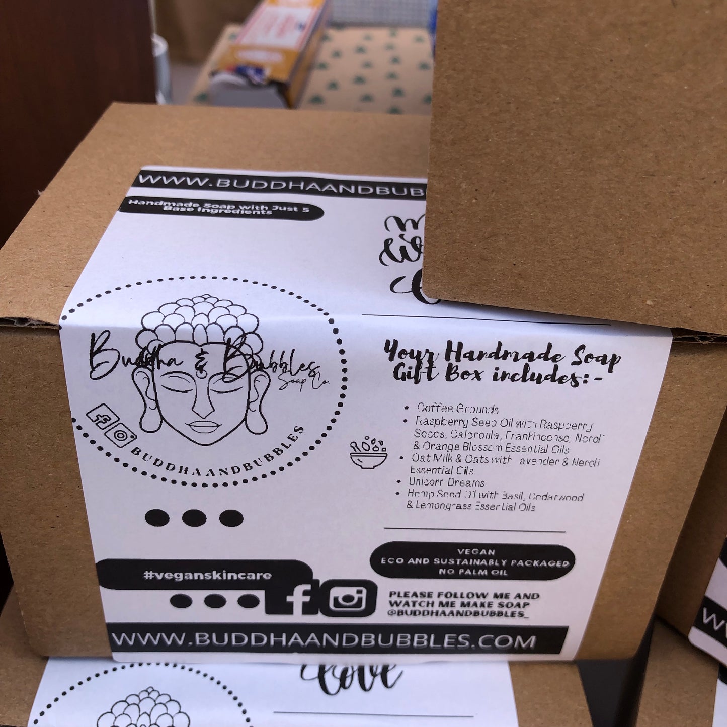 Gift Box Handmade Soap with seed paper