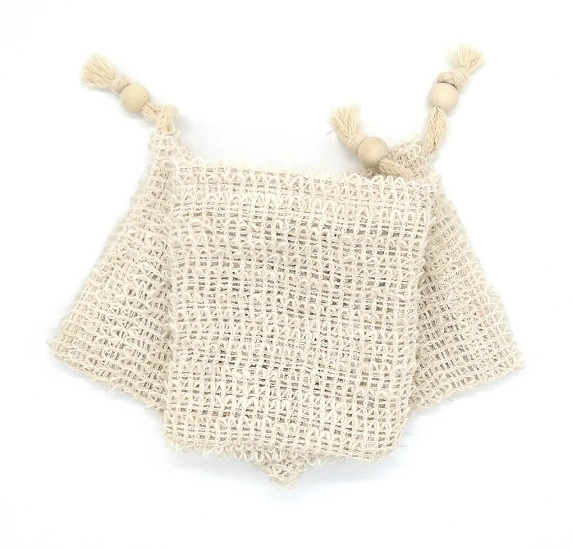 Sisal Soap Bag/Mitt Buddha and Bubbles