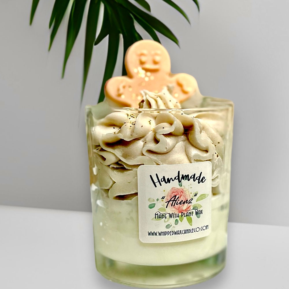 Luxury Whipped Wax Dessert Candle Alienz And Gingerbread man wax melt embed