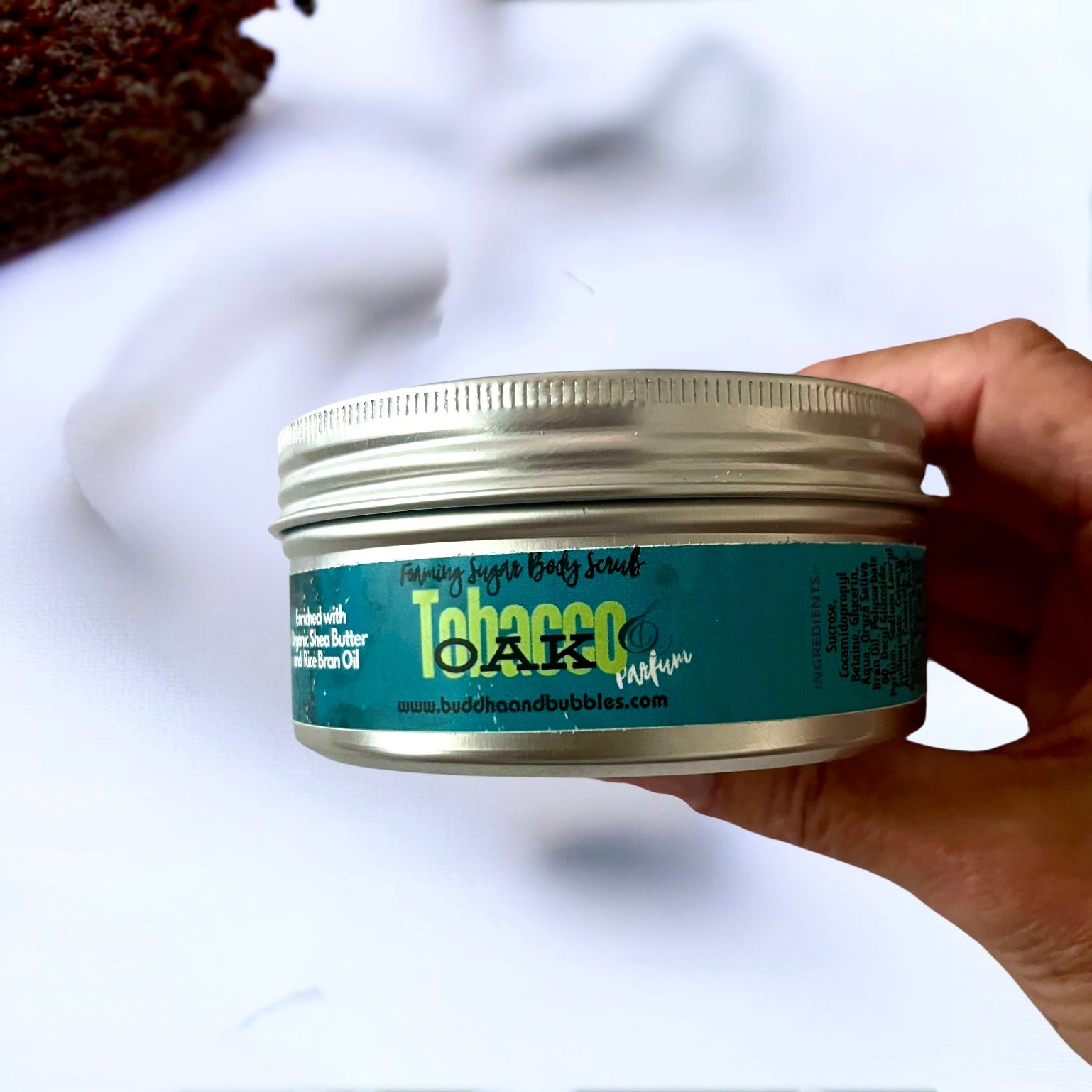 Foaming sugar body scrub tobacco and oak 