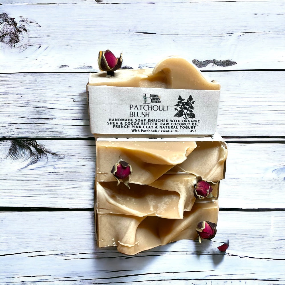 Small bar Patchouli Clay Soap Bar, Natural Skincare, Handmade Soap with yogurt Eco-Friendly Soap