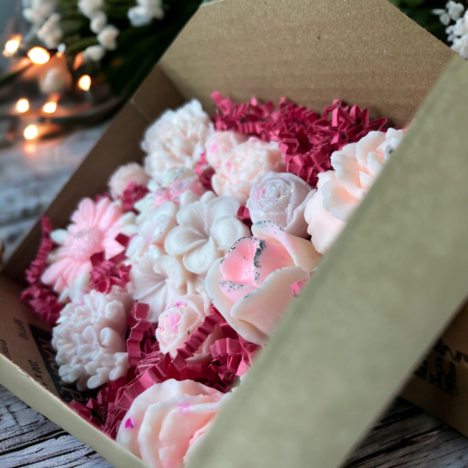 Wax Melt Flower Gift Box Mothers Day Special Occasion Gift For Her Birthday Gift Home fragrance Gift 