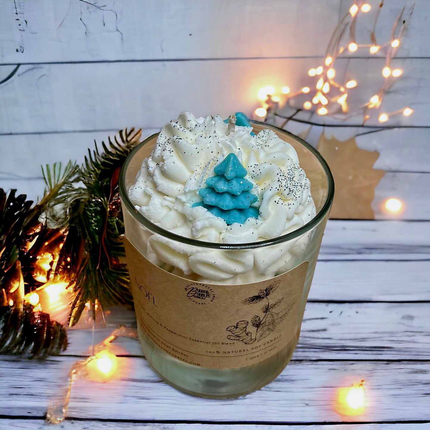 Whipped wax dessert Xmas candle perfect table decoration or Xmas gift 