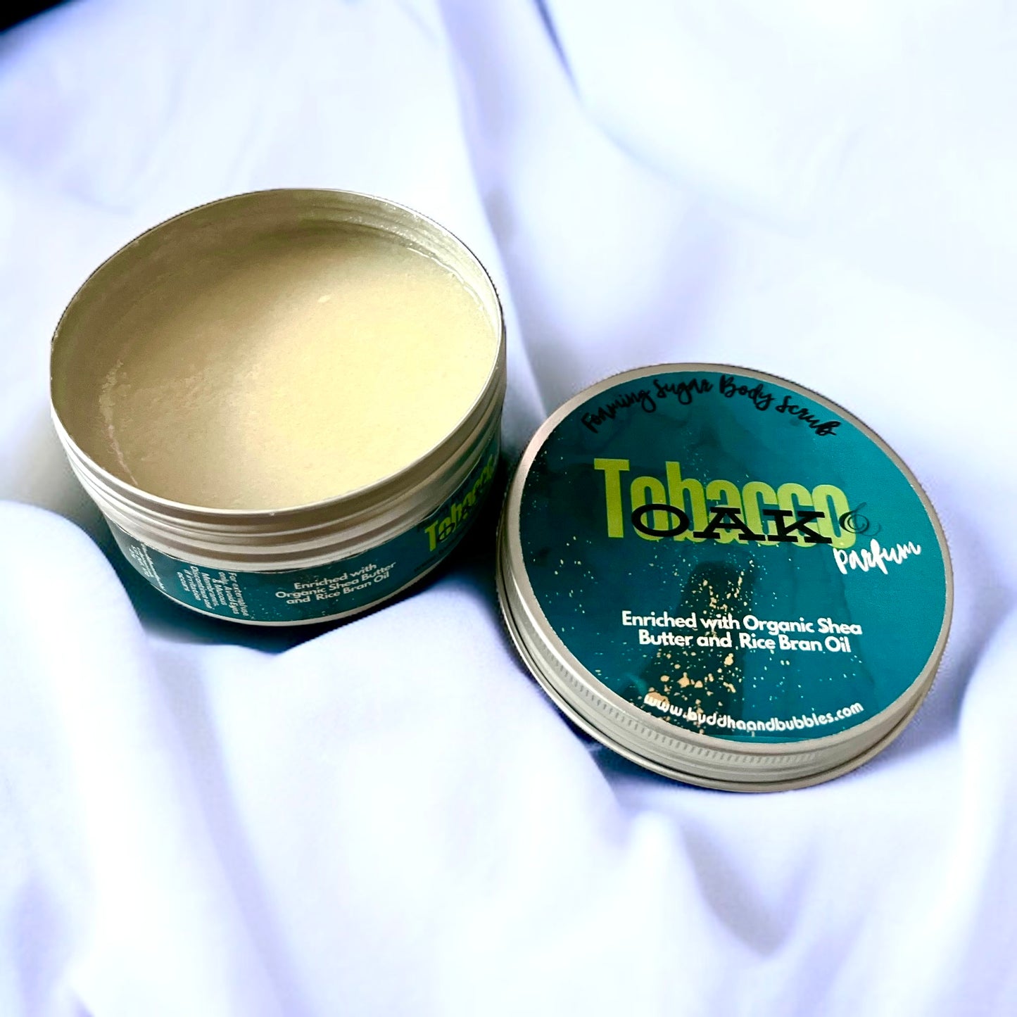 Foaming sugar body scrub tobacco and oak 