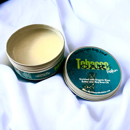 Foaming sugar body scrub tobacco and oak 