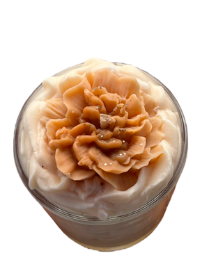 Vanilla latte dessert candle whipped wax candle made with plant wax 35hr burn time 