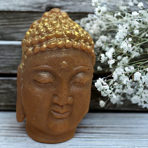 Buddha Soap Bar with Coffee and Coffee Grounds Exfoliating Soap with Gift Box 