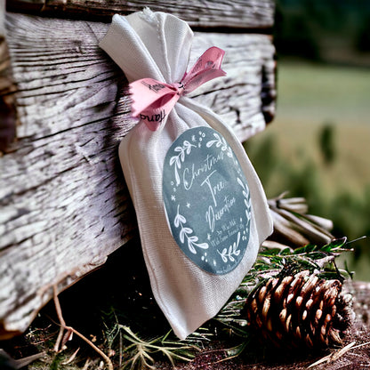 Soy Wax Botanical Xmas Tree Decoration