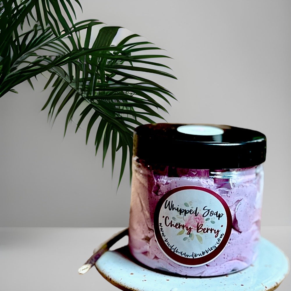 Whipped cream soap cherry berry