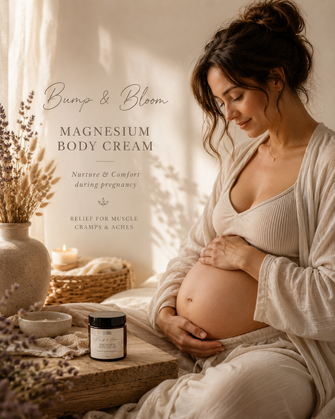 Bump & Bloom Pregnancy Magnesium Cream with Zechstein Magnesium