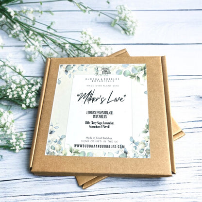 Mothers love essential oil wax melts with clary sage lavender geranium and neroli essential oils 