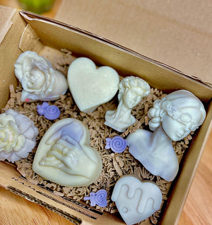 Open image in slideshow, Soy Wax Melt Gift Box with choice of Fragrance and Colour
