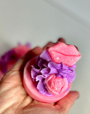 Handmade Luxury Valentine's Bespoke Soy Piped Cake Wax Melt