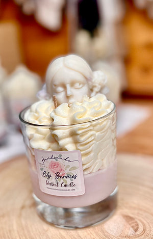 Open image in slideshow, Lily Berries Lavender Luxury Whipped Wax Dessert Candle
