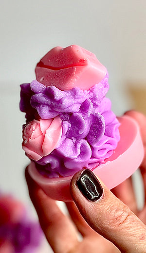 Handmade Luxury Valentine's Bespoke Soy Piped Cake Wax Melt