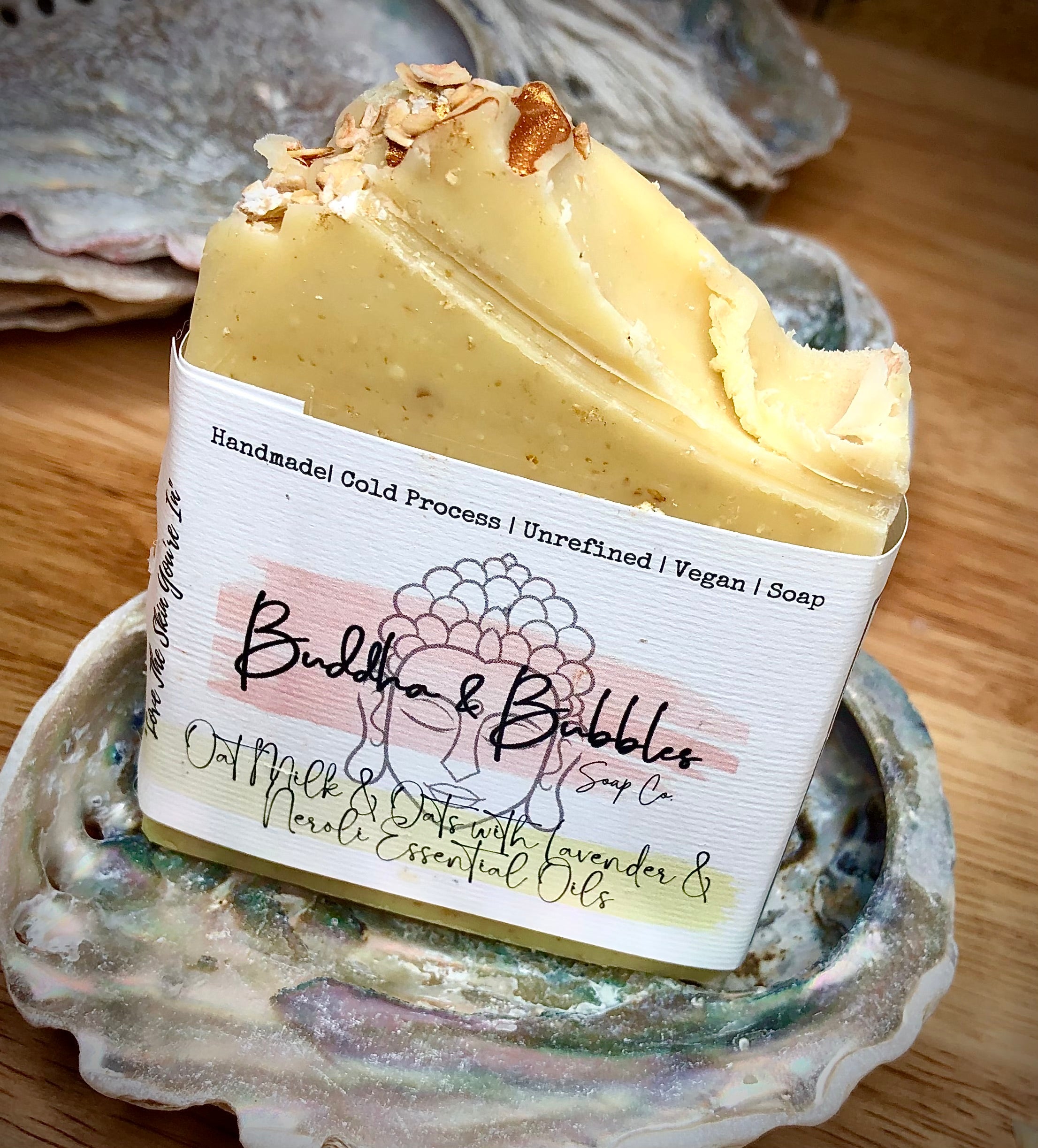 Handmade Oat Milk & Oats Cold Process Soap with Lavender & Neroli Essential oil