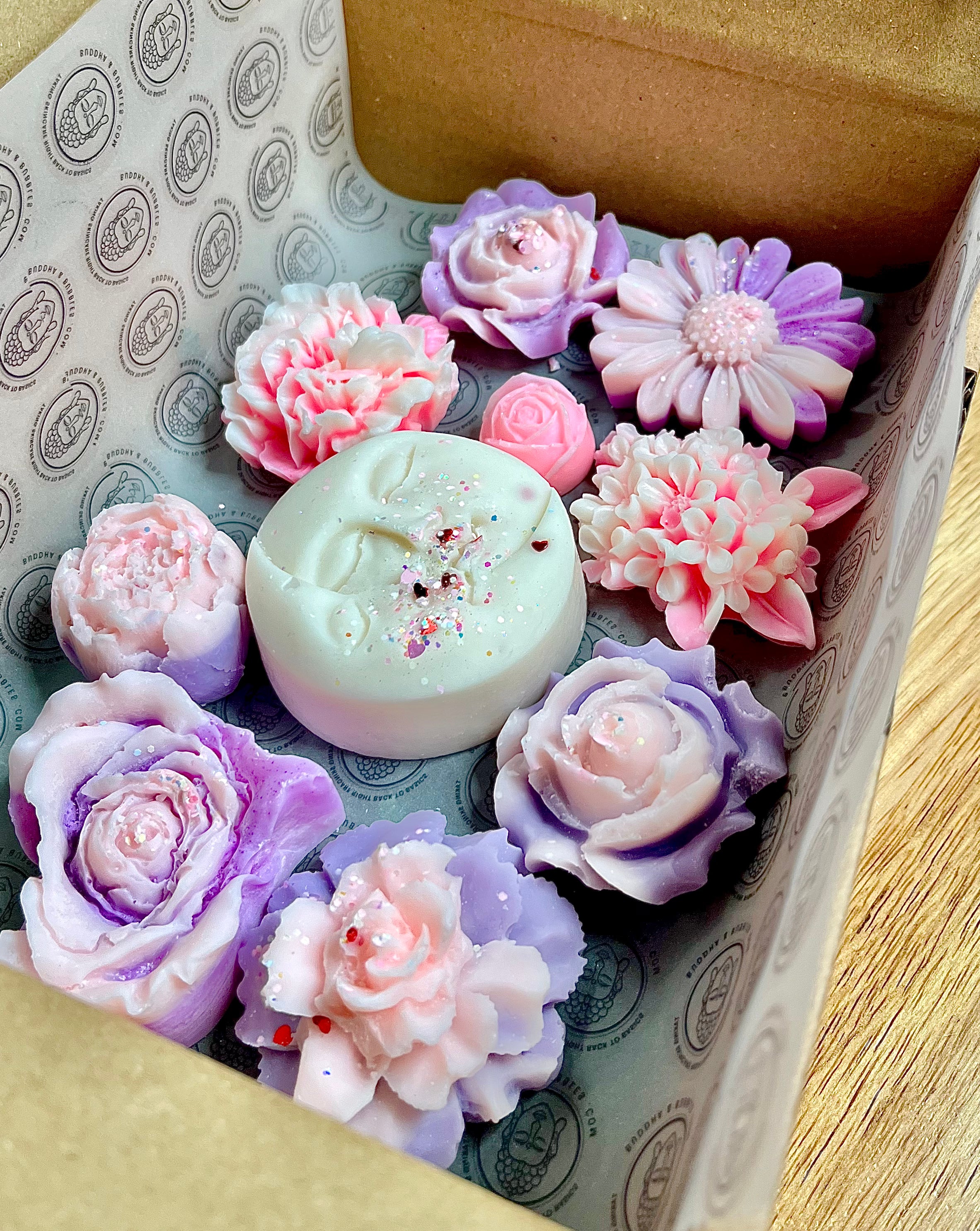Moonstone Elixir Wax Melt Gift Box Luna Moon & Flowers with Choice of Fragrance – Buddha ...