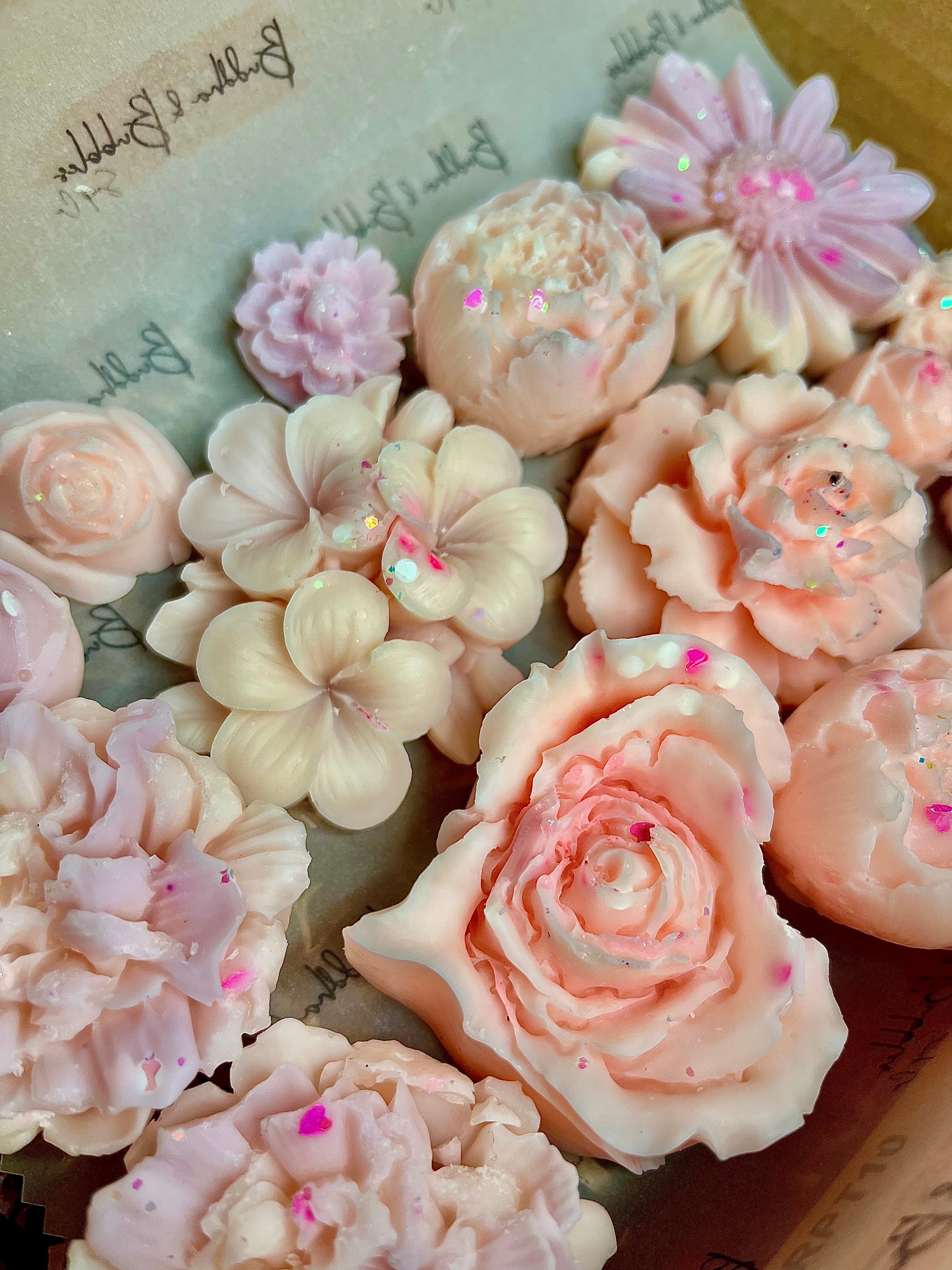 Handmade Luxury Flower Wax Melt Gift Box